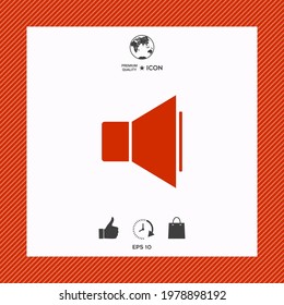 Volume symbol icon, elements for your design