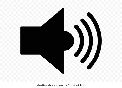Volume symbol. Sound symbol. Audio icon set. Maximum Volume symbol. Vector Illustration