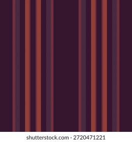 Vertical textil de textura de volumen, raya de fondo de patrón multicolor. Dormitorio líneas de tela de Vector sin costuras en colores oscuros y rojos paleta.