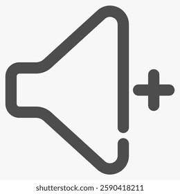 volume up, simple music player button