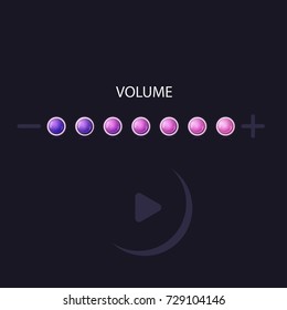 volume - vector button