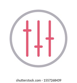volume vector colour line icon