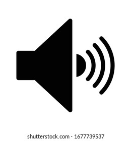 volume vector glyph flat icon 