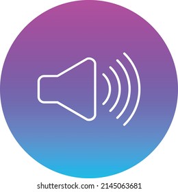 Icono de vector de volumen. Se puede usar para imprimir, móviles y aplicaciones web.