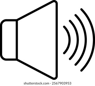 Volume vector icon. Can be used for printing, mobile and web applications.