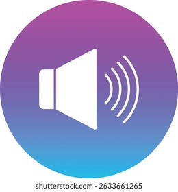 Ícone de vetor de volume. Pode ser usado para impressão, aplicativos móveis e da Web.