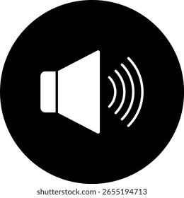 Icono de Vector de volumen. Se puede utilizar para aplicaciones de impresión, móviles y de Web.