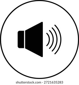 Icono de Vector de volumen. Se puede utilizar para aplicaciones de impresión, móviles y de Web.