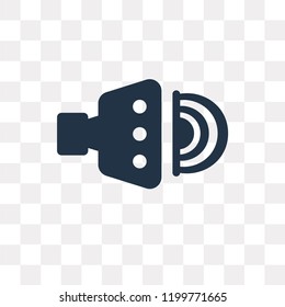 Volume vector icon isolated on transparent background, Volume transparency concept can be used web and mobile
