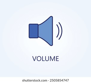 Volume vector, icon or logo sign symbol illustration