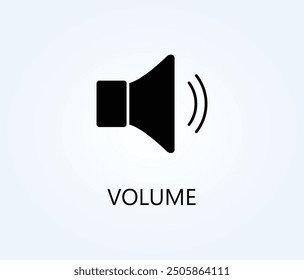 Volume Vector, Icon Or Logo Sign Symbol Illustration