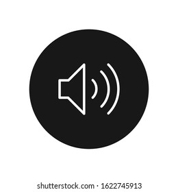 Volume vector icon, simple sign for web site and mobile app.