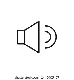 Volume vector icon. Sound flat sign design. Audio speaker symbol pictogram. Media icon. Mute sign. Audio speaker sign. UX UI icon