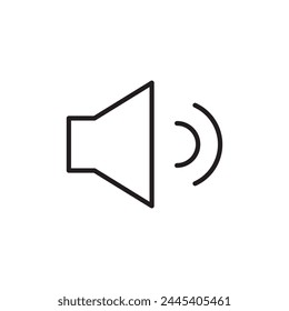 Volume vector icon. Sound flat sign design. Audio speaker symbol pictogram. Media icon. Mute sign. Audio speaker sign. UX UI icon