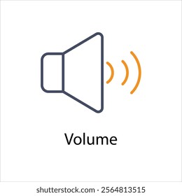 Volume Vector icon stock illustration