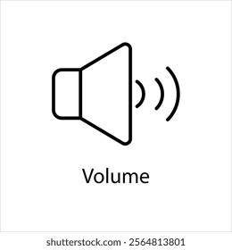 Volume Vector icon stock illustration