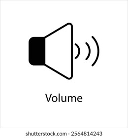 Volume Vector icon stock illustration