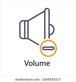 Volume Vector icon stock illustration