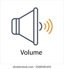 Volume Vector icon stock illustration