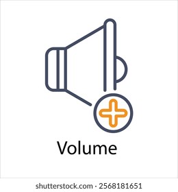 Volume Vector icon stock illustration