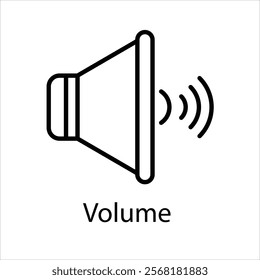 Volume Vector icon stock illustration