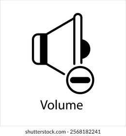 Volume Vector icon stock illustration