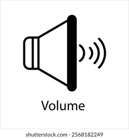 Volume Vector icon stock illustration