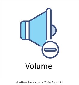 Volume Vector icon stock illustration