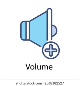 Volume Vector icon stock illustration