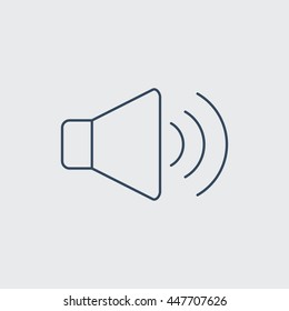 Volume Vector Line Icon. Eps.-10.