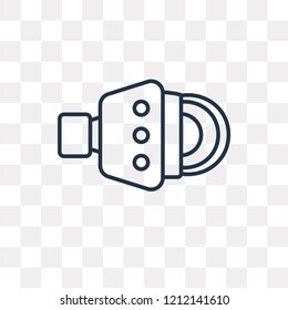 Volume vector outline icon isolated on transparent background, high quality linear Volume transparency concept can be used web and mobile