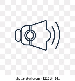 Volume vector outline icon isolated on transparent background, high quality linear Volume transparency concept can be used web and mobile