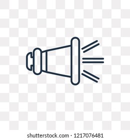 Volume vector outline icon isolated on transparent background, high quality linear Volume transparency concept can be used web and mobile