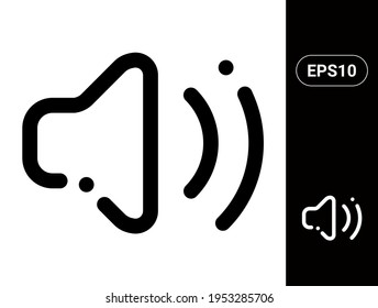Volume Vector stylish line icon for UI an UX