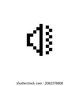 volume vibrate pixel perfect icon design. Flat style design isolated on white background. Vector illustration