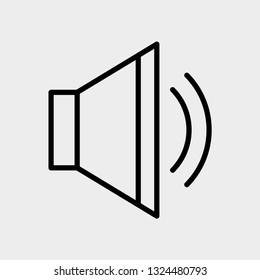 Volume voice concept line icon. Simple element illustration. Volume voice concept outline symbol design. Can be used for web and mobile UI/UX . Modern vector style