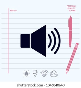 Volume web symbol icon