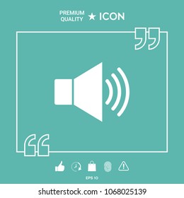 Volume web symbol icon