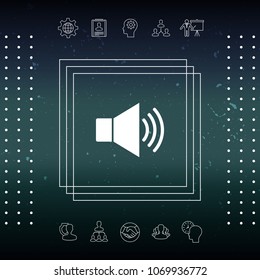 Volume web symbol icon