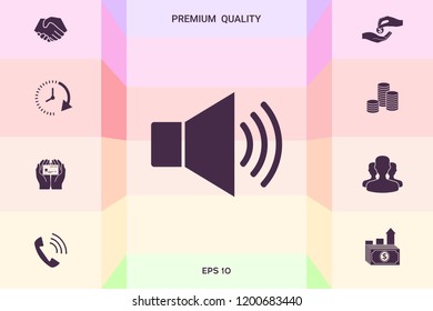 Volume web symbol icon