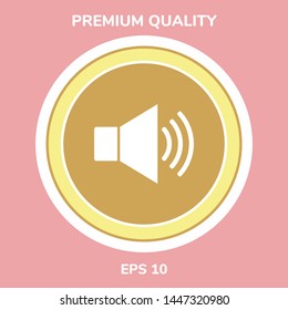 Volume web symbol icon. Graphic elements for your design