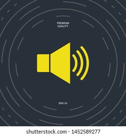 Volume web symbol icon. Graphic elements for your design
