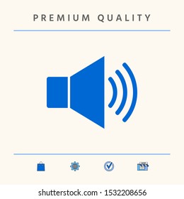 Volume web symbol icon. Graphic elements for your design
