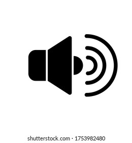 Volume web symbol icon. Graphic elements for your design. Volume Speaker icon vector. Audio speaker symbol vector Sound icon and bar scale sign.