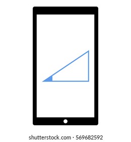 Volume_Wifi icon - Flat design, glyph style icon - Blue enclosed in a phone