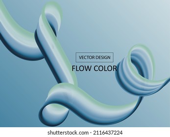 Onda 3D volumétrica. Diseño para la presentación. Elemento de diseño