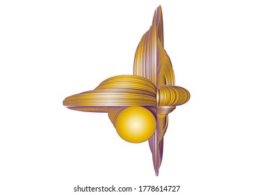 Volumetric abstract shape banner gradients vector