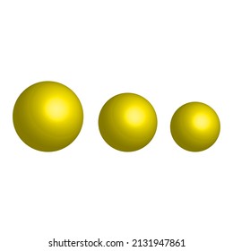 bolas volumétricas en el fondo de la luz. Diseño brillante. Ilustración vectorial. imagen de stock.