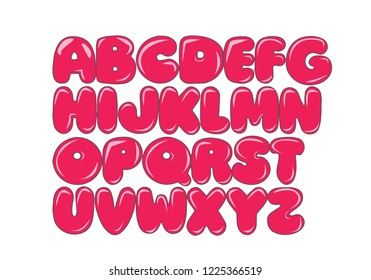 Volumetric cartoon bright font
