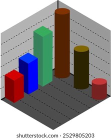 Gráfico volumétrico en formato 3D